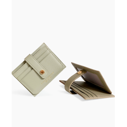 Genuine leather women's sheepskin card case wallet