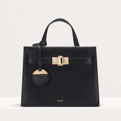 Calf leather shoulder bag handbag