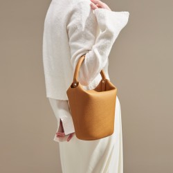 Medium bucket bag, women's crossbody bag, designer original, niche Chinese retro handbag