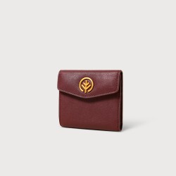 One-piece horizontal two-fold card wallet