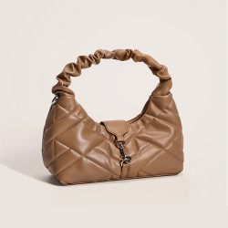 Armpit bag women's single shoulder rhombic soft European bag women's