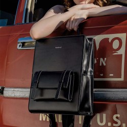 Commuter backpack, unisex laptop bag, backpack, minimalist unisex premium