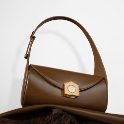 Zornna genuine leather handbag, shoulder bag, stick bag