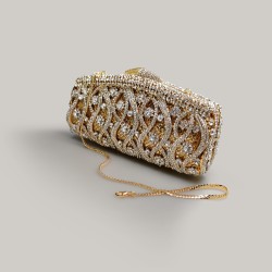 Evening bag retro shiny diamond Rhinestone Clutch Chain handbag