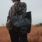 Black Retro Bucket Bag, Shoulder bag，Leather Tote